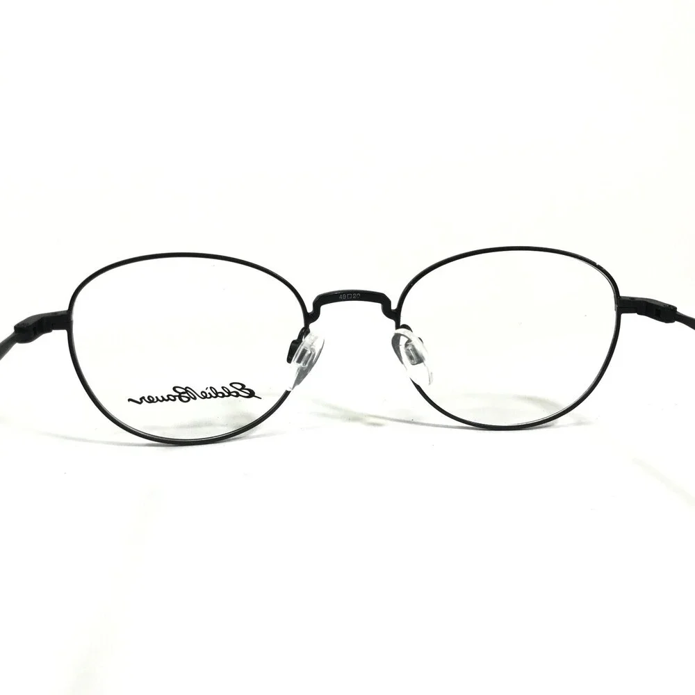 Eddie Bauer Eyeglasses Frames EB32213 BK Black Round Full Wire Rim 49-20-135